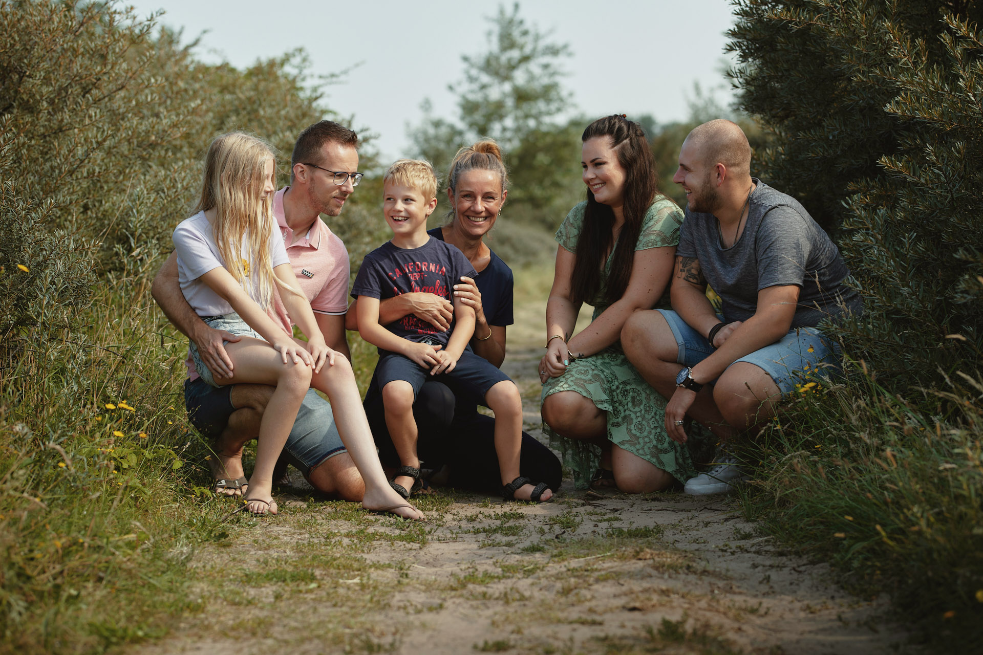 familieshoot in de duinen van Egmond-Binnen